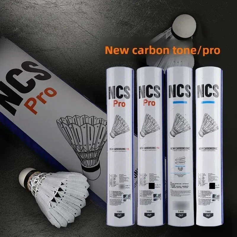 Nylon Shuttlecock 12 - الأصلي 12 قطعة/أنبوب NCS/NCS Pro استقرار