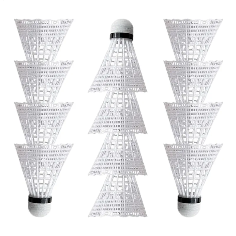 Nylon Shuttlecock 12 - ريشات الريشة الطائرة للبادمنتون في الهواء