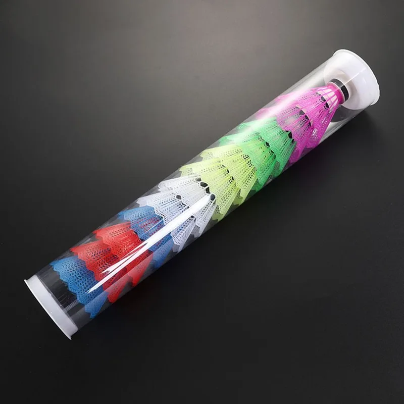 Nylon Shuttlecock 12 - كرة ريشة مقاومة للرياح برأس إسفنجي