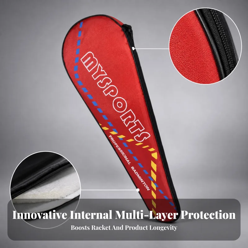 حقيبة مضرب الريشة الطائرة المح - مراجعة Badminton Racket وسعره