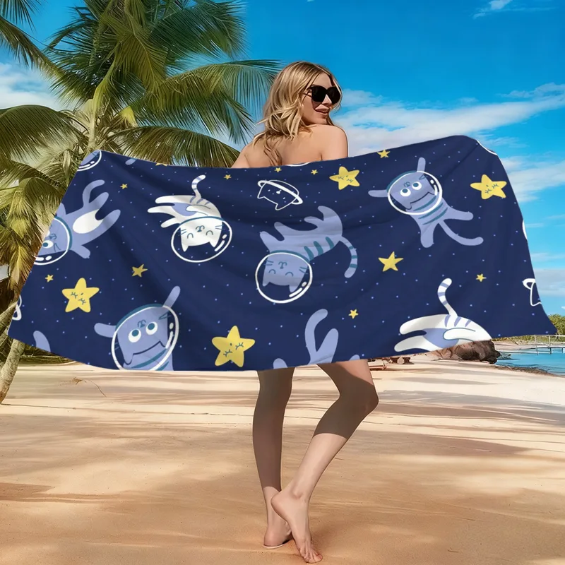 منشفة شاطئ سبيس كاتس سريعة الج - مراجعة Towel Small Sport وسعره