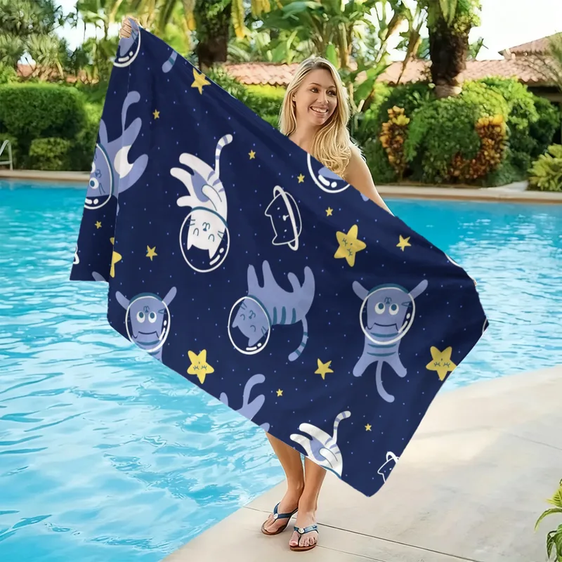منشفة شاطئ سبيس كاتس سريعة الج - مراجعة Towel Small Sport وسعره