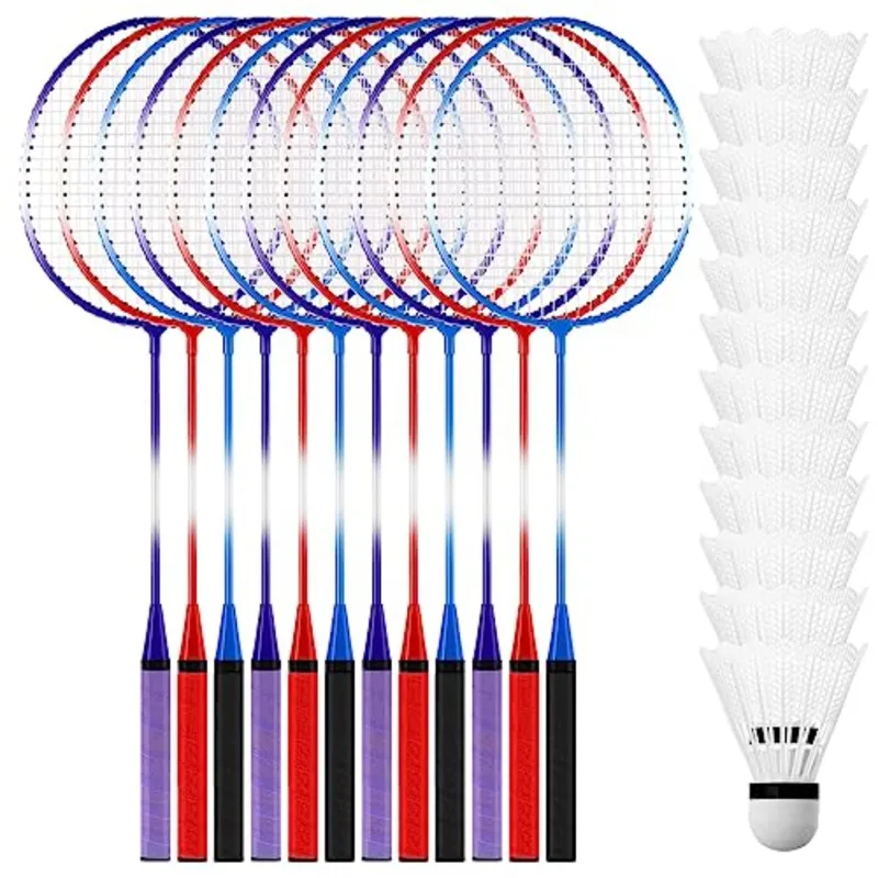 مجموعة مضارب الريشة الطائرة 12 - مراجعة Nylon Shuttlecock 12 وسعره