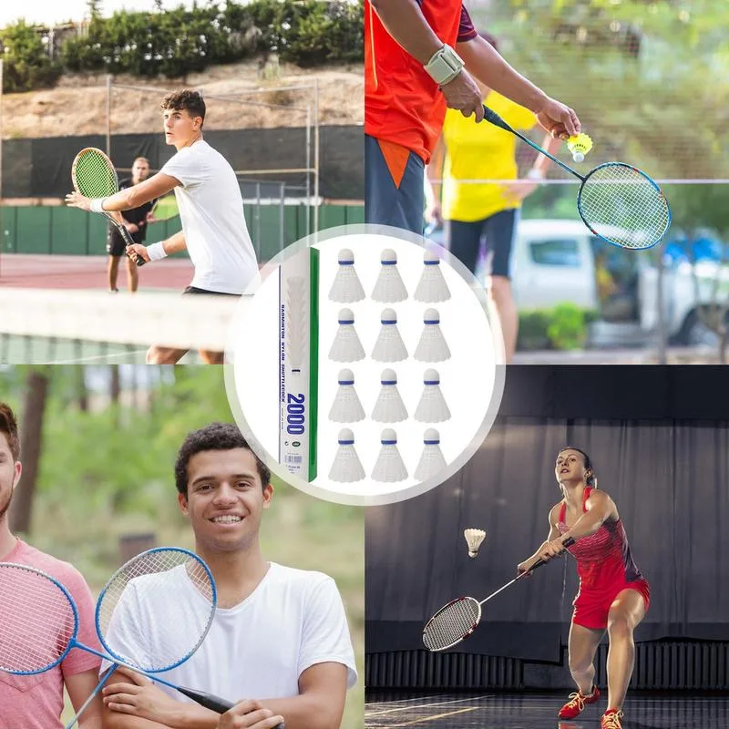 كرات لعبة الكرات المصنوعة من ا - مراجعة Nylon Shuttlecock 12 وسعره